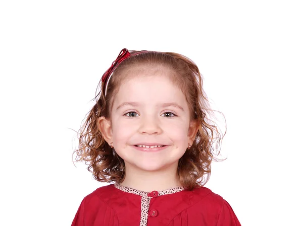 Krásná malá holka portrét — Stock fotografie