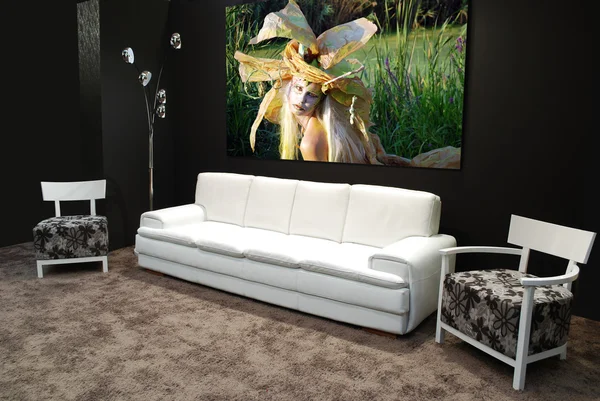 Modern beyaz mobilya — Stok fotoğraf