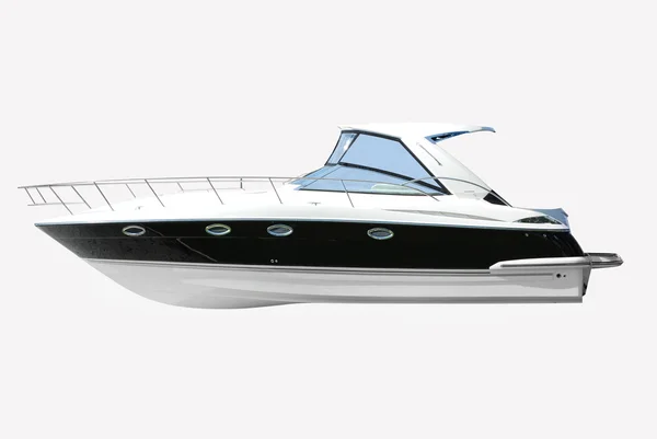 Fast luxury yacht isolated on white — Stock Photo, Image
