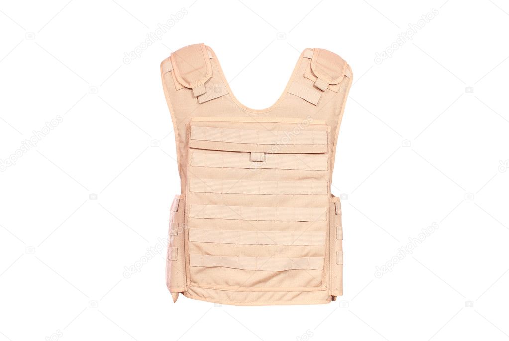 Bulletproof vest isolated