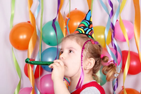 Küçük kızın doğum günü partisi — Stok fotoğraf