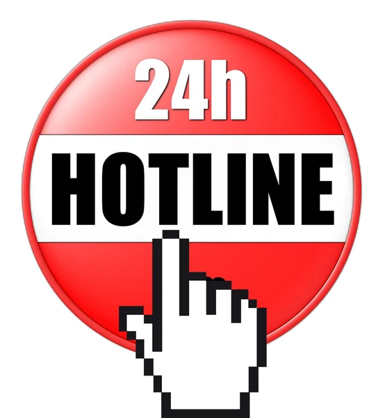 Hotline pulsante 3D — Foto Stock