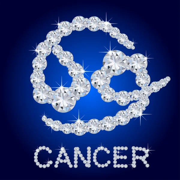 Cancer du zodiaque diamant — Photo