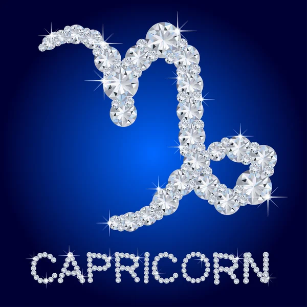 Zodíaco diamante Capricórnio — Fotografia de Stock