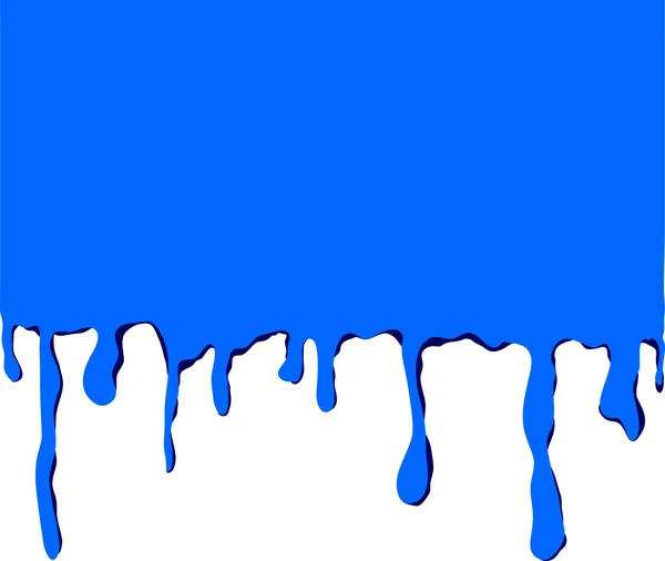 Tropfenförmige Farbe blau — Stockfoto