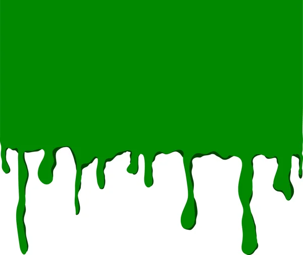 Drippy color green — Stock Photo, Image