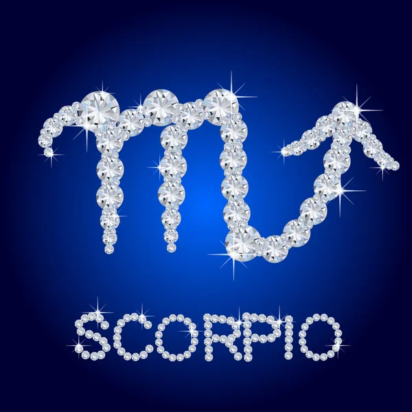 Gyémánt horoszkóp scorpio — Stock Fotó