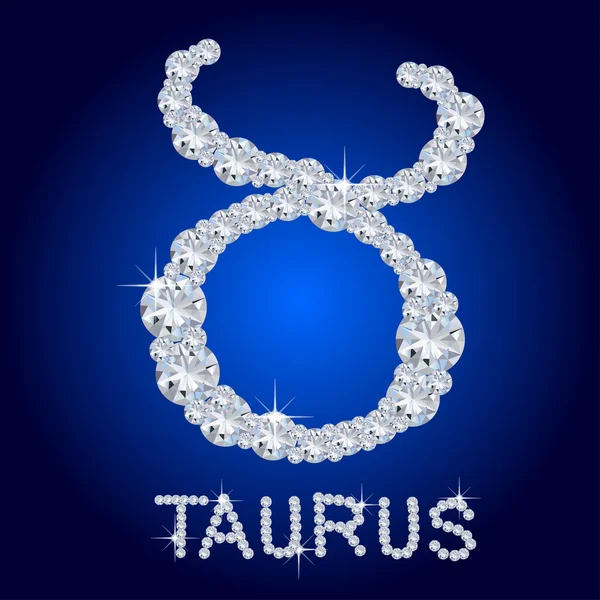 Gyémánt zodiákus taurus — Stock Fotó