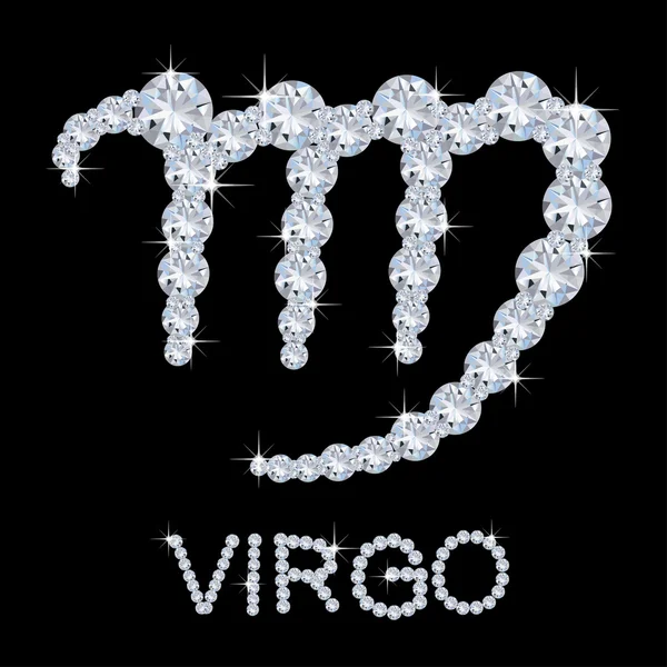 Diamond Zodiac Virgo — Stock Photo, Image