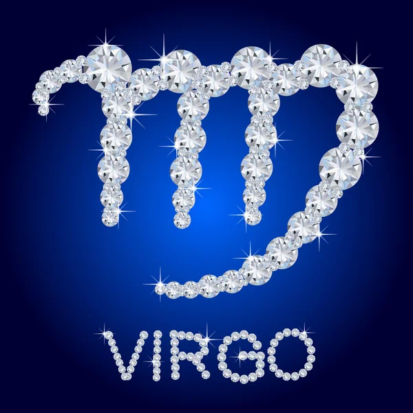 Zodíaco de diamante Virgo — Foto de Stock