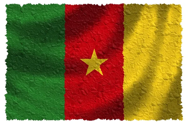 Vlajka Kamerunu — Stock fotografie
