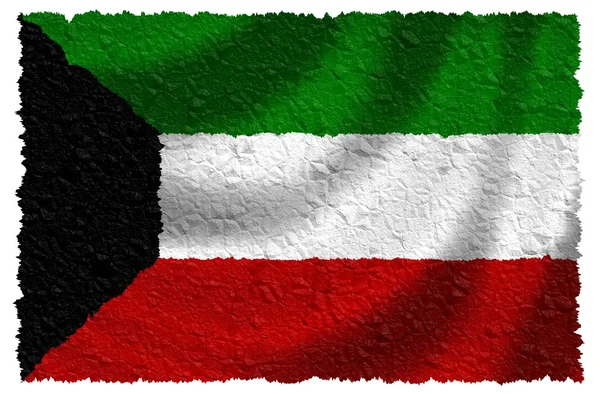 Bandeira do Kuwait — Fotografia de Stock