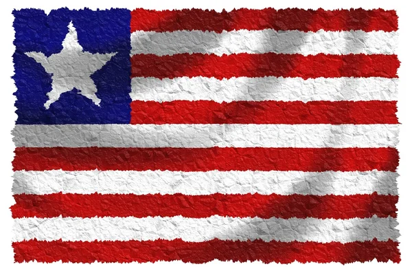 Флаг Либерии — стоковое фото