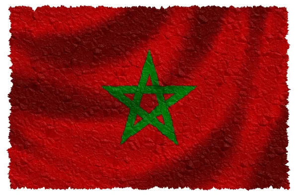 Bandera de Marocco — Foto de Stock
