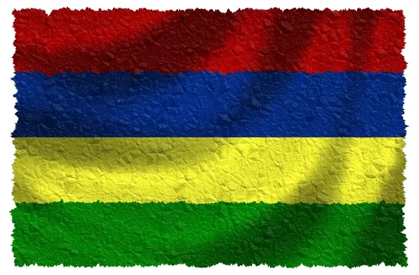 Mauritius flagga — Stockfoto