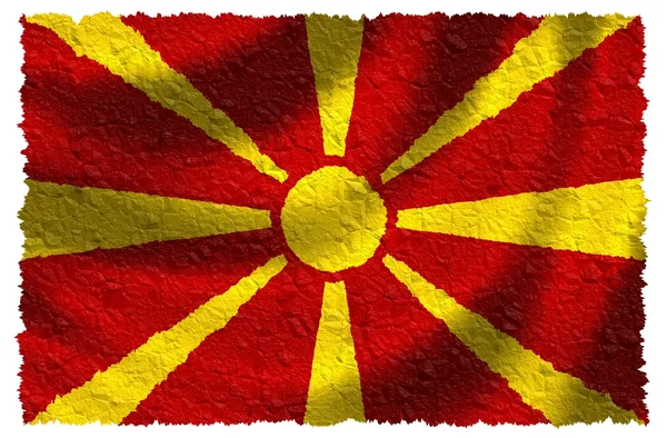 Flagge Mazedoniens — Stockfoto