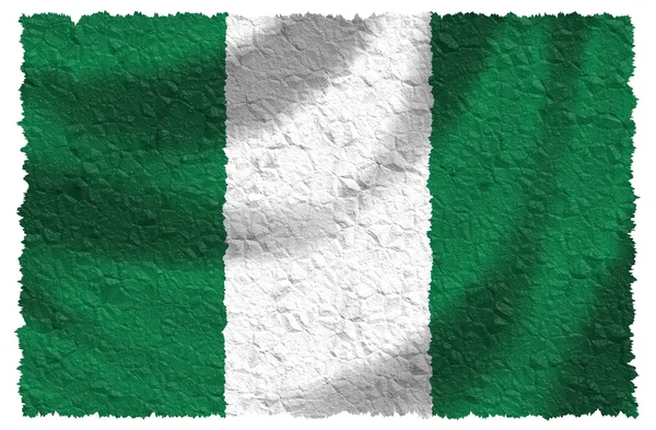 Nigerias flagg – stockfoto