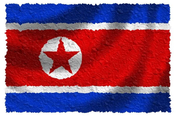 Bandera de Corea del Norte — Foto de Stock