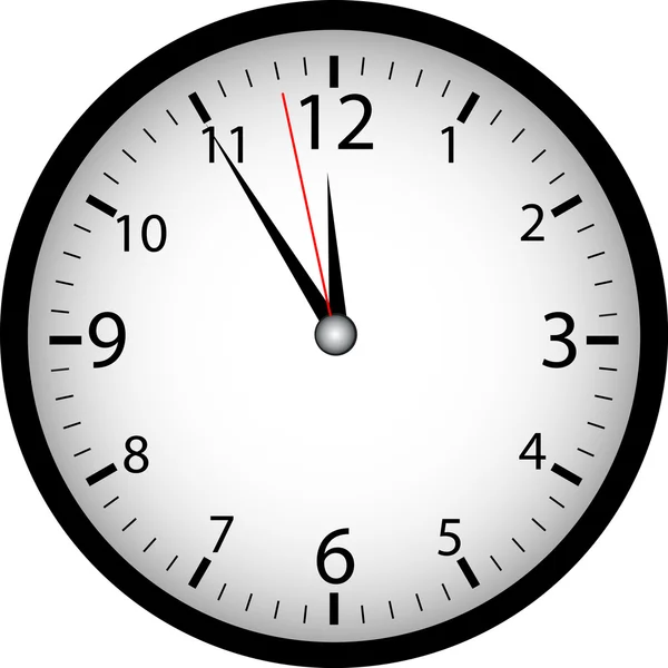 Clock "5 to 12" — Stock Vector