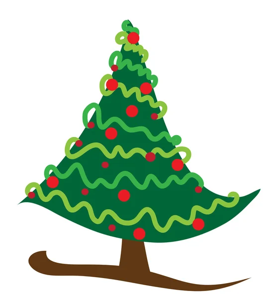 Árvore de Natal verde —  Vetores de Stock