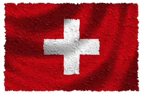 Schweiz flagga — Stockfoto