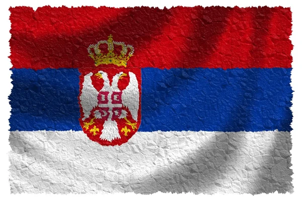 Flaga Serbii — Zdjęcie stockowe