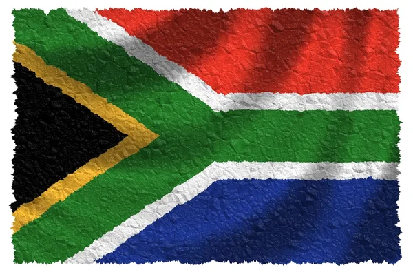 Nemzeti zászló Dél-Afrika — Stock Fotó