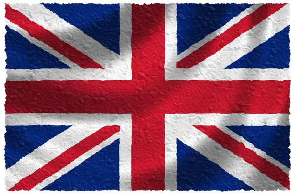 Národní vlajka Spojené království — Stock fotografie