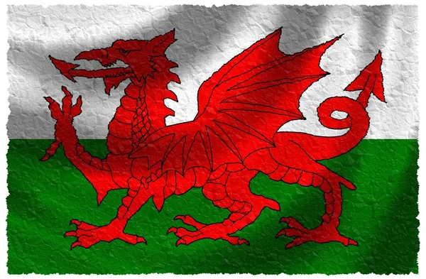 Flaga Walii — Zdjęcie stockowe