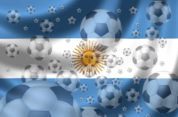 Fotbalová argentina — Stock fotografie