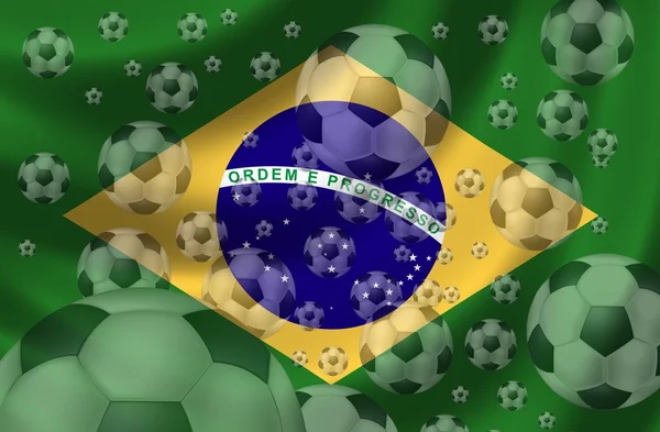 Футбол в Бразилии — стоковое фото