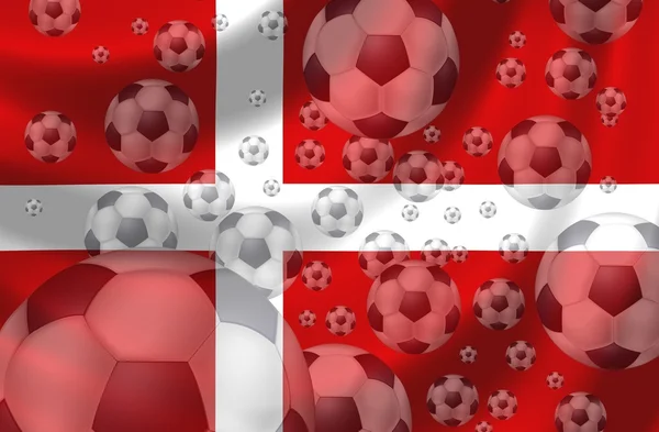 Fotboll Danmark — Stockfoto