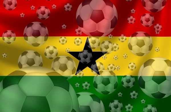 Piłki nożnej Ghany — Zdjęcie stockowe