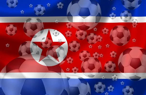 Korea Północna piłka nożna — Zdjęcie stockowe