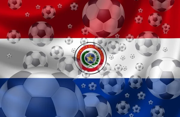 Piłka nożna Paragwaj — Zdjęcie stockowe