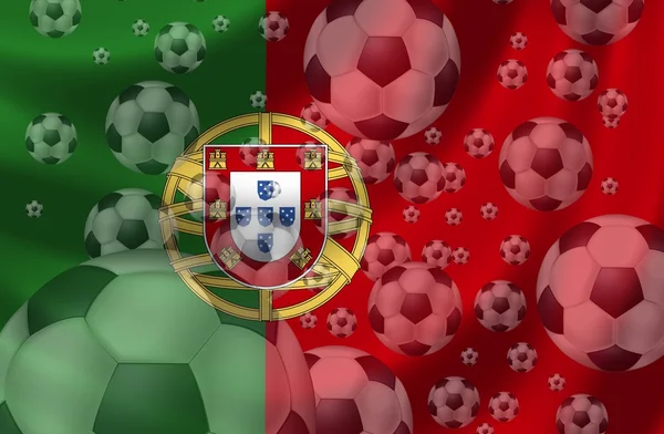 Piłka nożna Portugalia — Zdjęcie stockowe