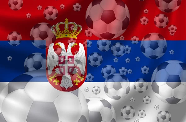 Voetbal Servië — Stockfoto
