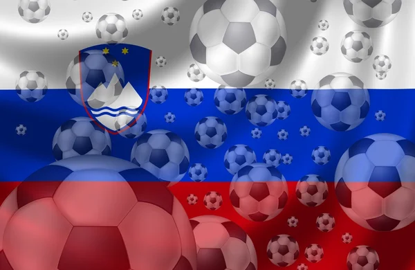 Piłka nożna Słowenia — Zdjęcie stockowe