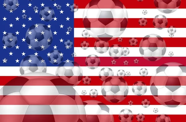 Piłka nożna, Stany Zjednoczone Ameryki — Zdjęcie stockowe