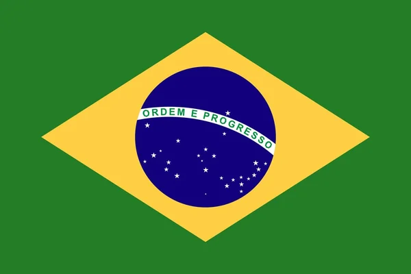 Vlag van Brazilië — Stockfoto