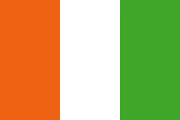 Vlajka Pobřeží slonoviny — Stock fotografie
