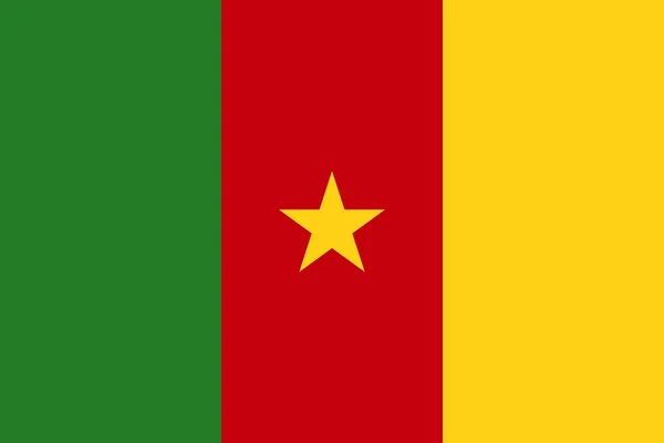 Bandeira de Camarões — Fotografia de Stock