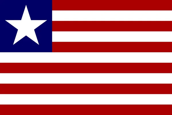 Vlajka Libérie — Stock fotografie