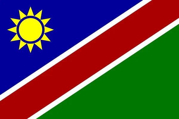 Flagge von Namibia — Stockfoto
