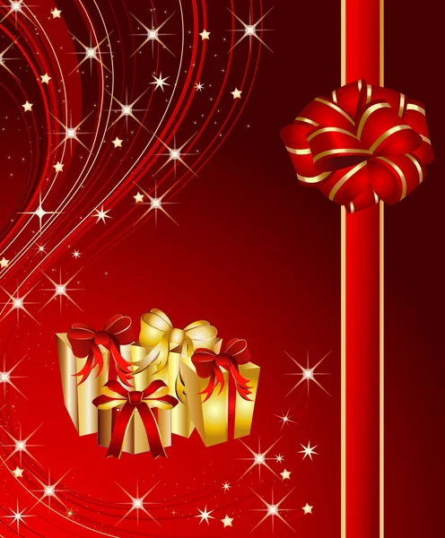 Christmas present background — Stock Photo, Image