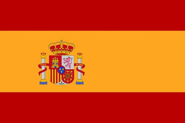 Σημαία της Ισπανίας — Φωτογραφία Αρχείου