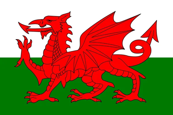 Wales zászlaja — Stock Fotó