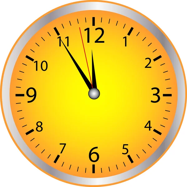 Relógio amarelo — Fotografia de Stock