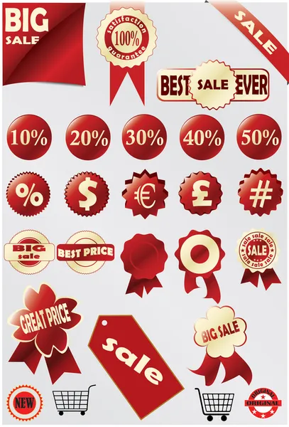 Big sale promo vector symbol — Stock Vector