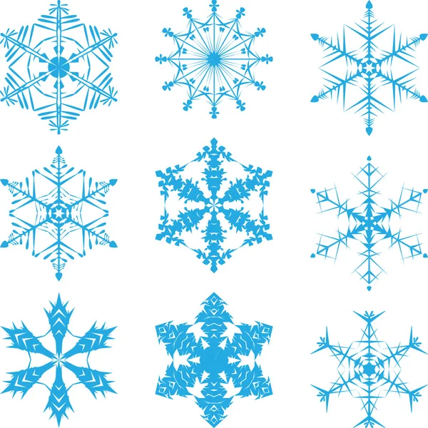 Copos de nieve 1 — Vector de stock